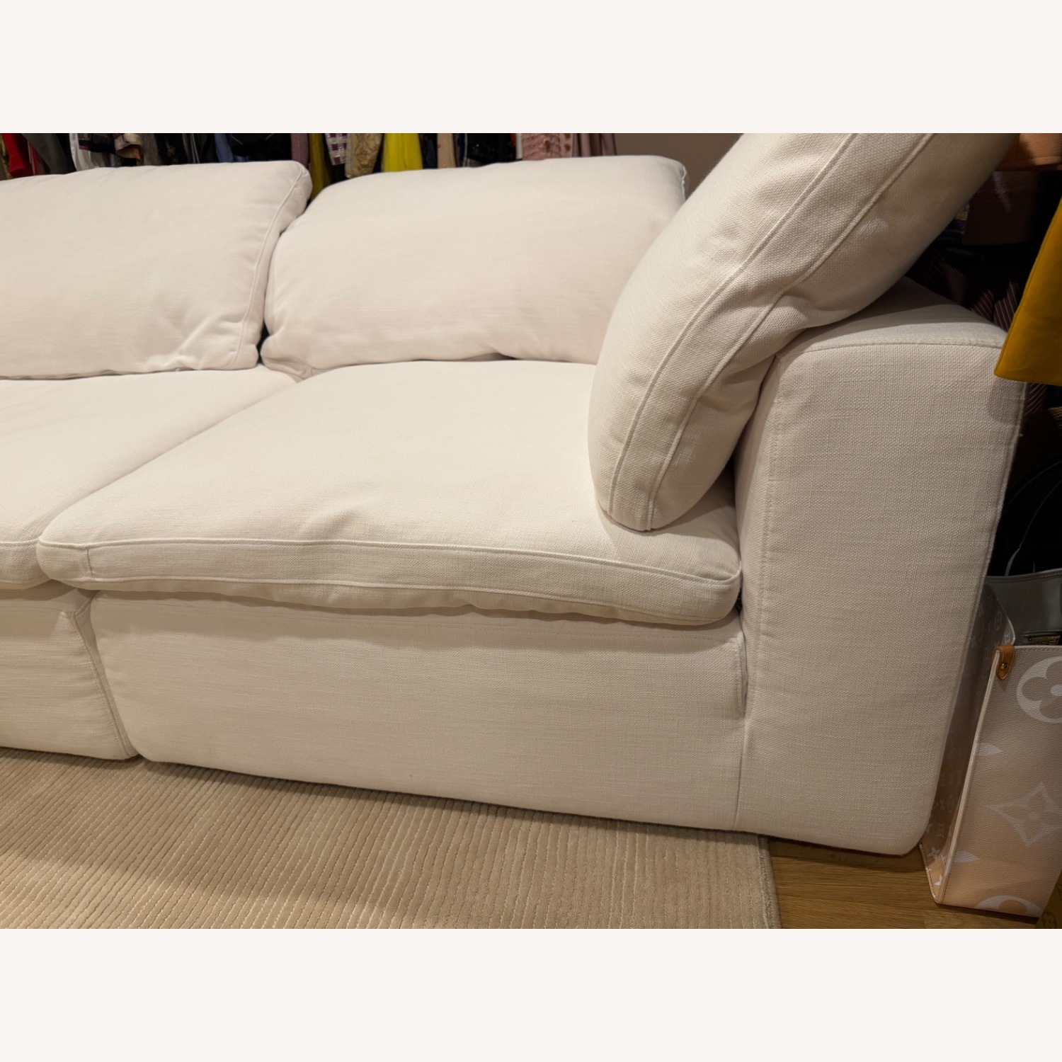 Restoration Hardware White 3+ Piece Sectional - image-10