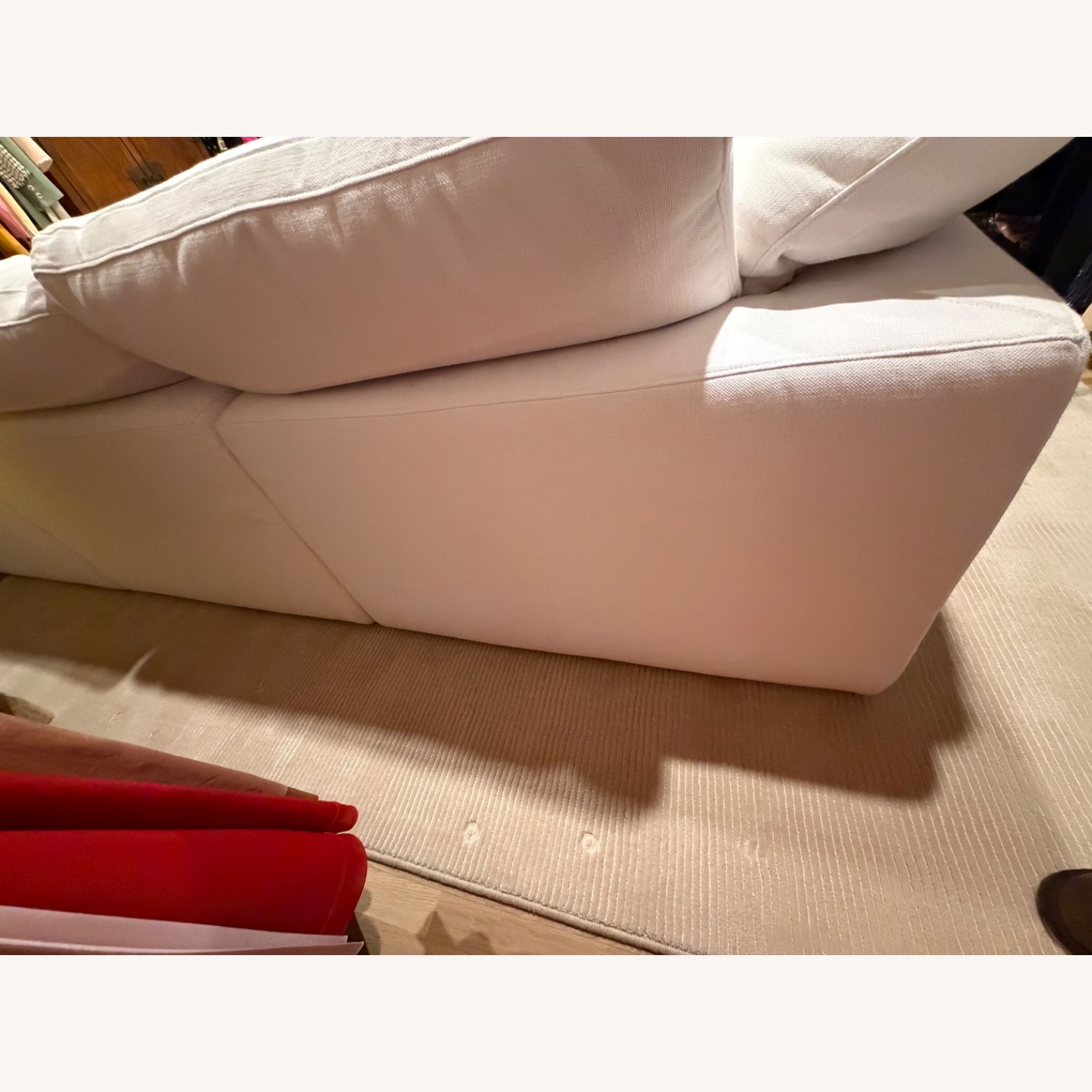 Restoration Hardware White 3+ Piece Sectional - image-4