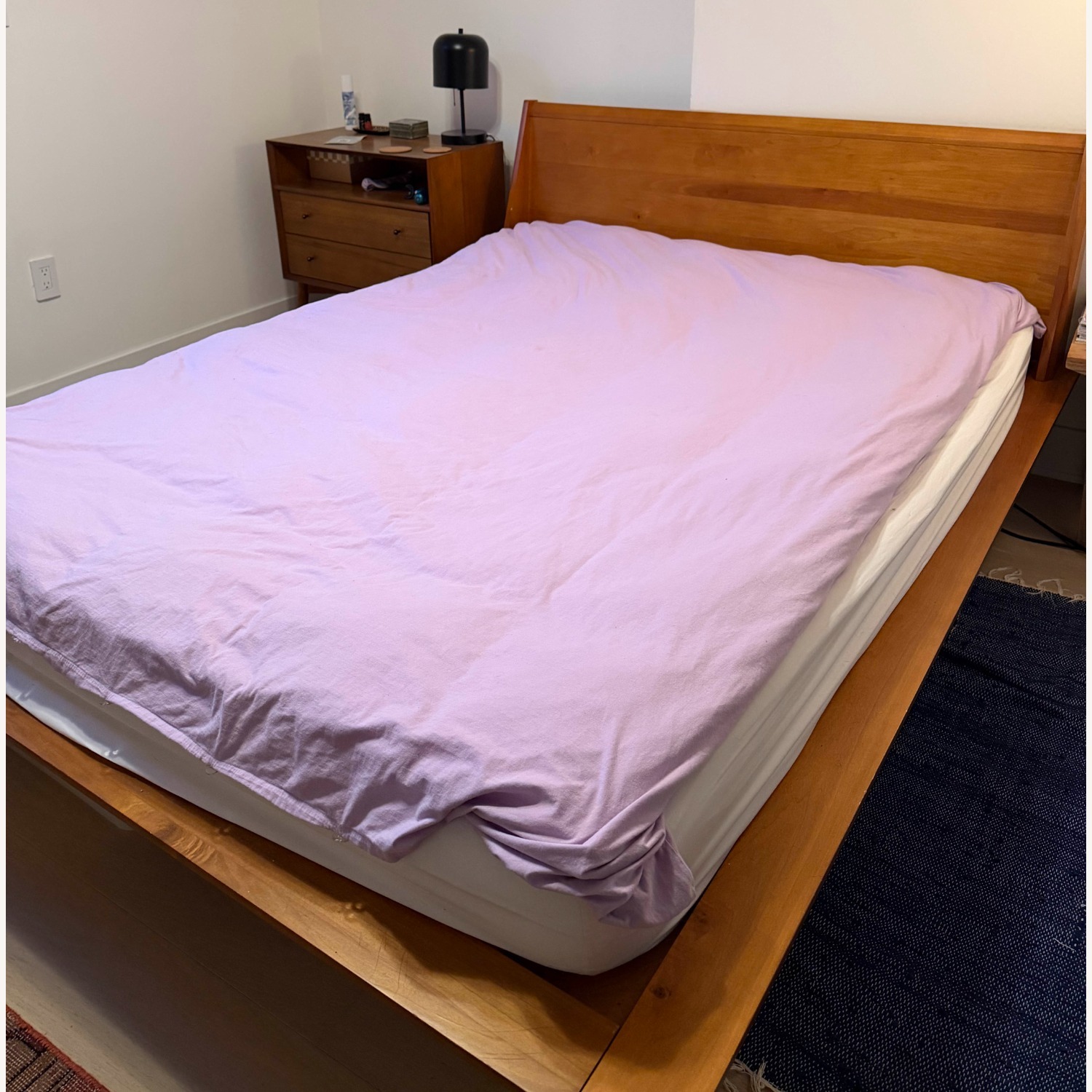 Scandinavian Designs Natural Wood Queen Bed - image-2