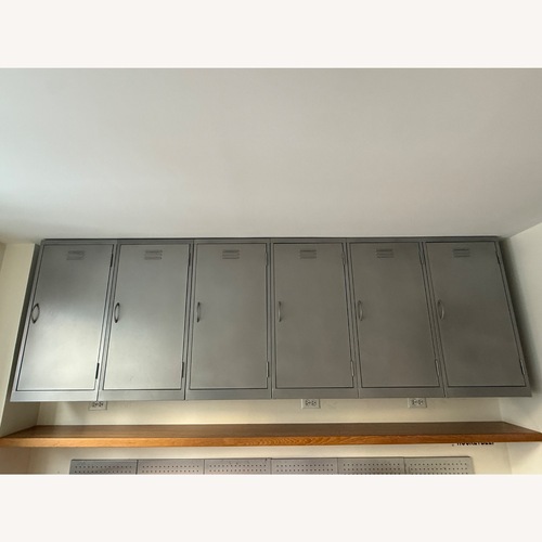 Used Metal Storage Lockers, 6 Total, Wall-mounted for sale on AptDeco