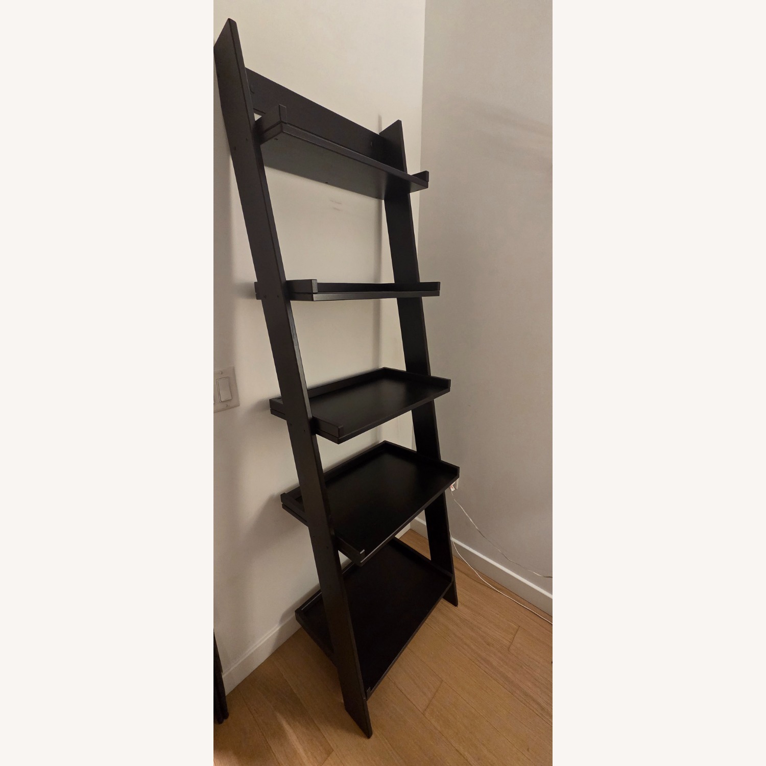 IKEA Black Hoghem Ladder Bookshelf - image-2