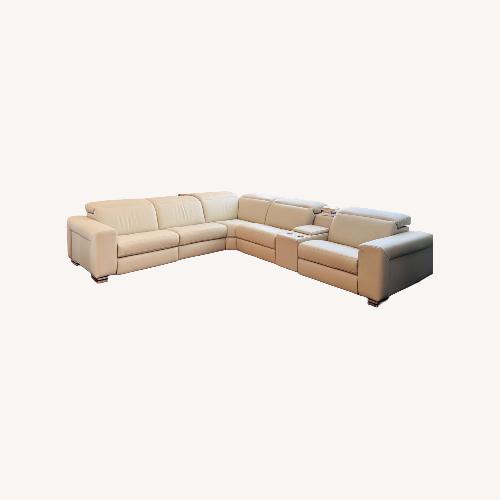 Used Italian 6 Piece Sectional Sofa with Recliner for sale on AptDeco