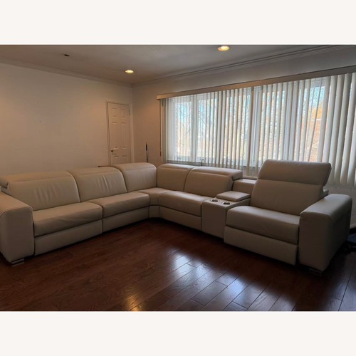 Used Italian 6 Piece Sectional Sofa with Recliner for sale on AptDeco