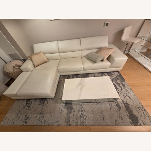 Used Modani Bergamo White 2 Piece Sectional for sale on AptDeco