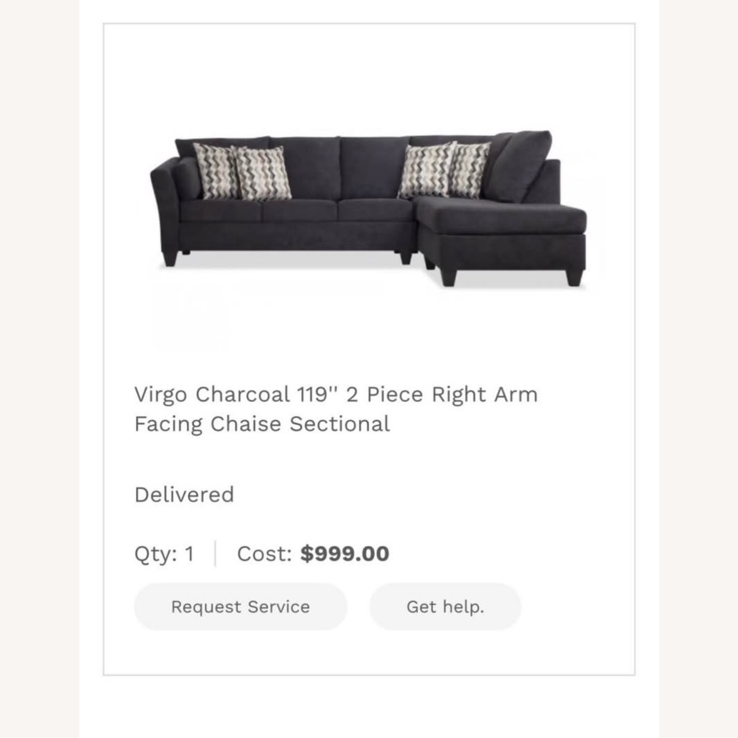 Bob's Discount Furniture Virgo 2 Piece Sectional - image-2