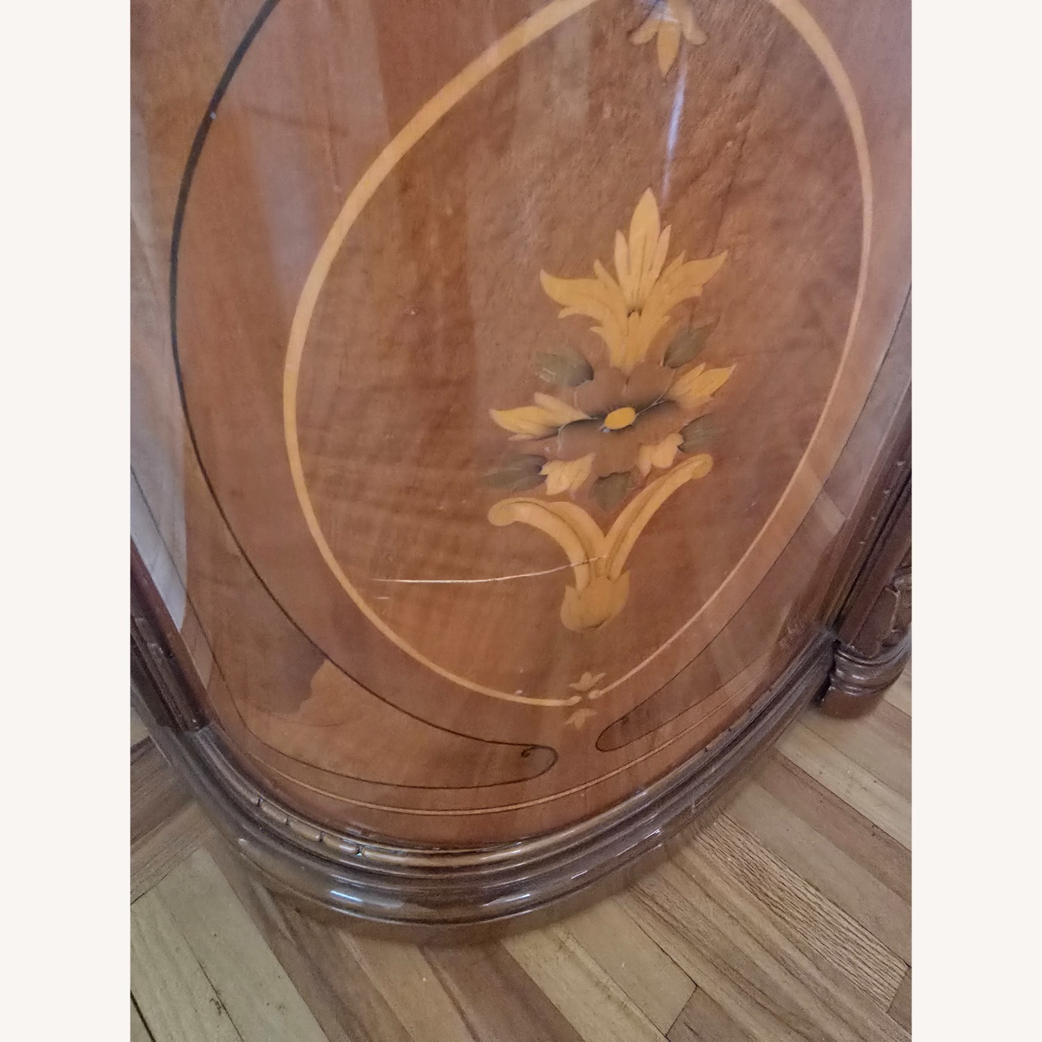 Vintage/Antique Light Brown Wood Sideboard - image-4