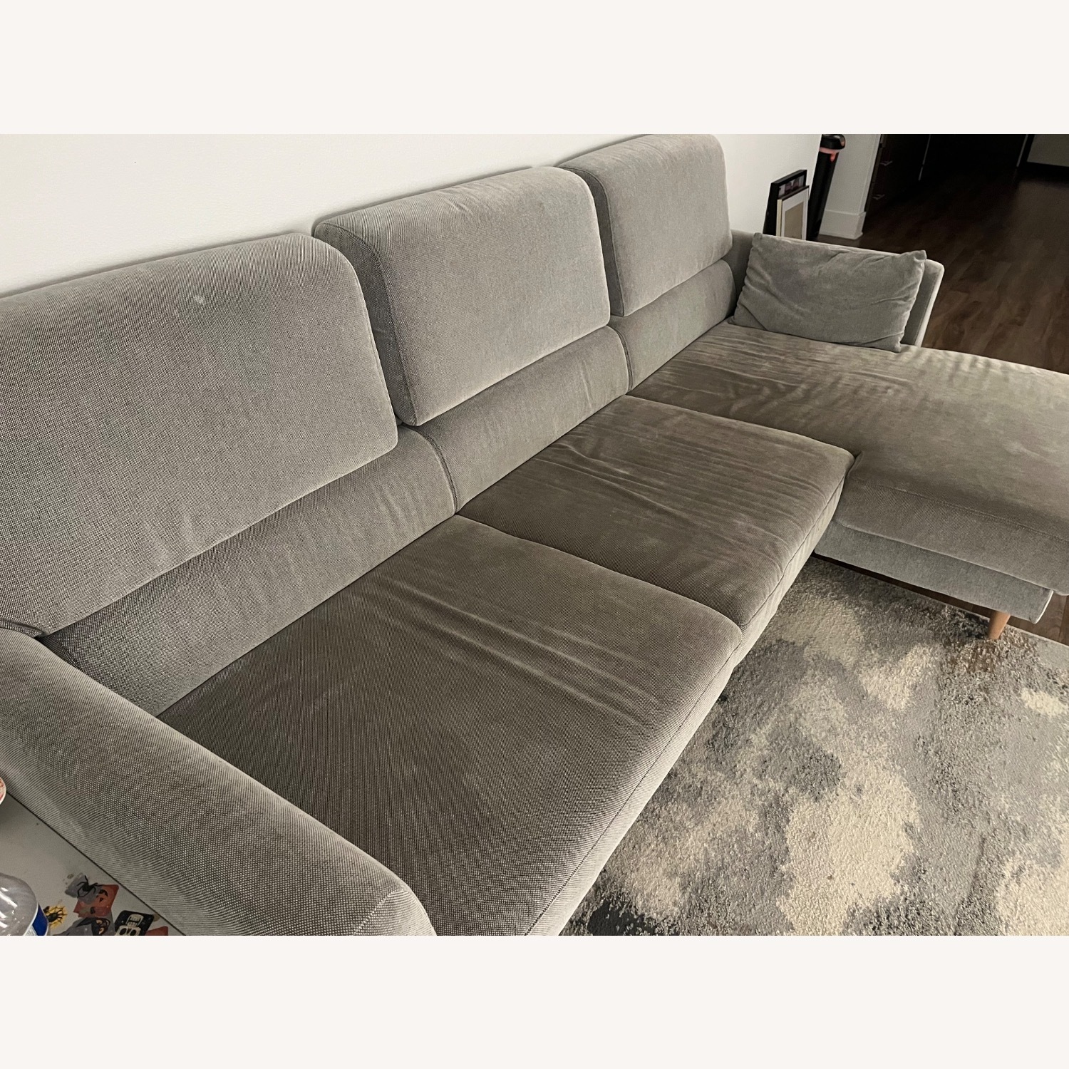 IKEA Slatorp Light Gray Fabric 3+ Seater Sofa - image-2