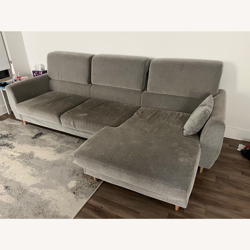 Used IKEA Slatorp Light Gray Fabric 3+ Seater Sofa for sale on AptDeco