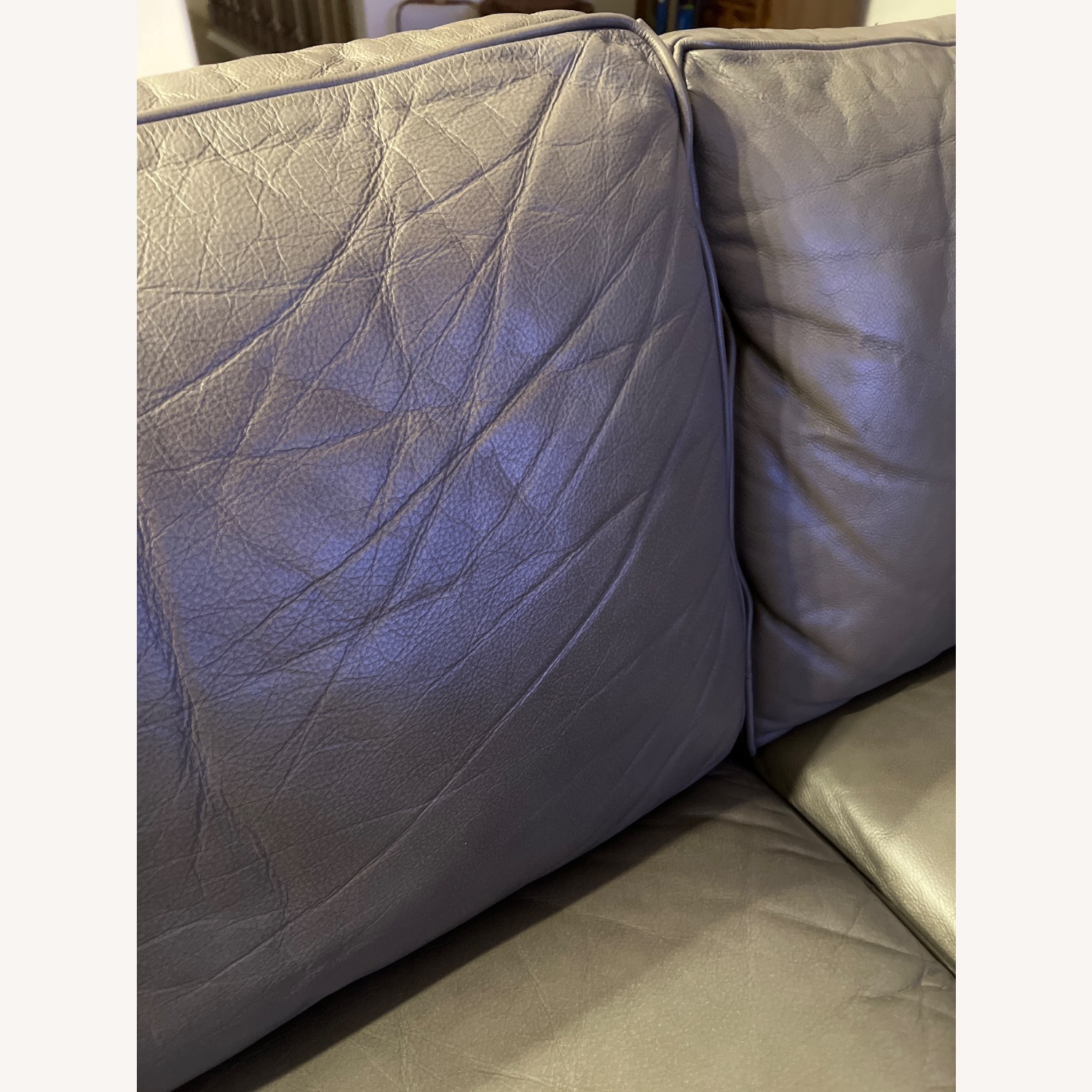 Ethan Allen Bennett Track-Arm Leather Four Piece Sectional - image-4