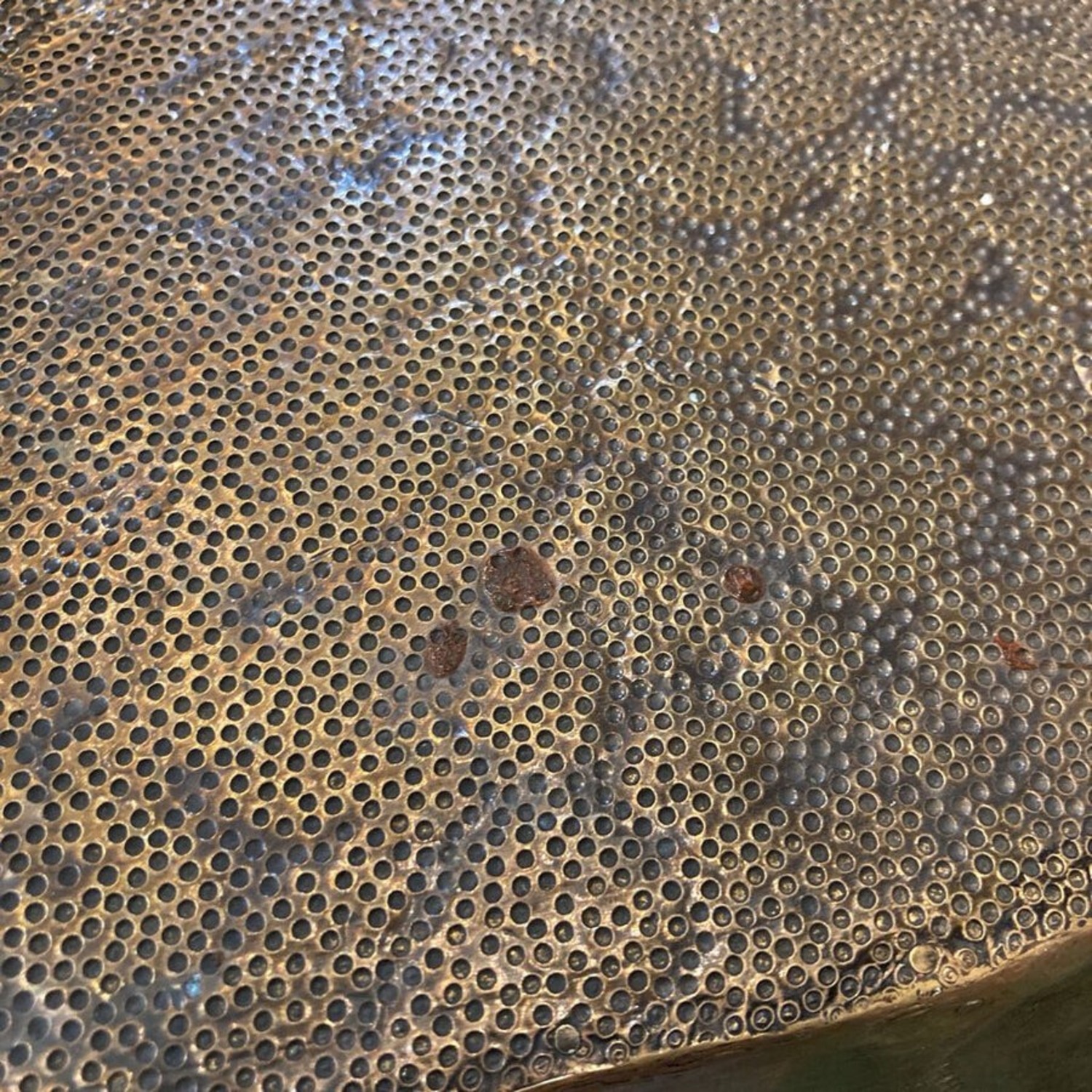 Pottery Barn Vince Metal-Clad Round Coffee Table - image-8