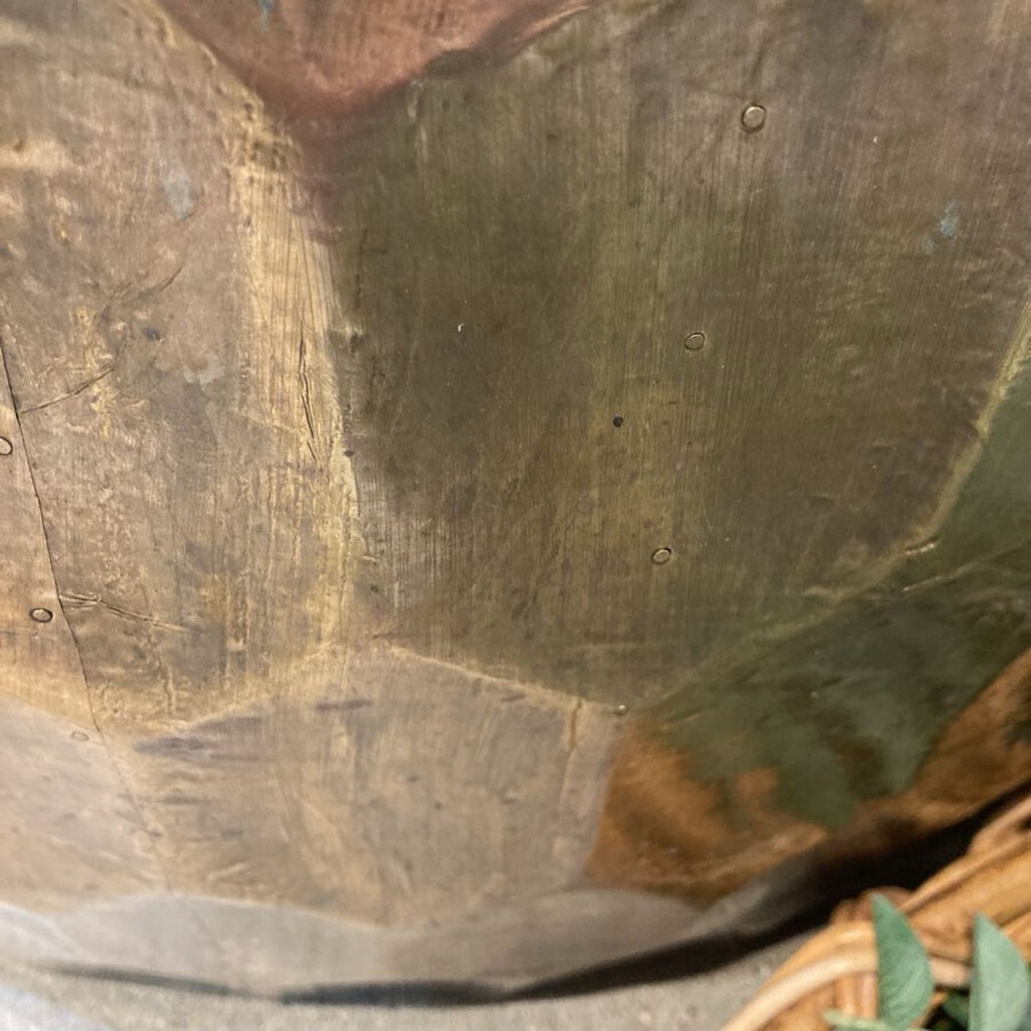 Pottery Barn Vince Metal-Clad Round Coffee Table - image-6