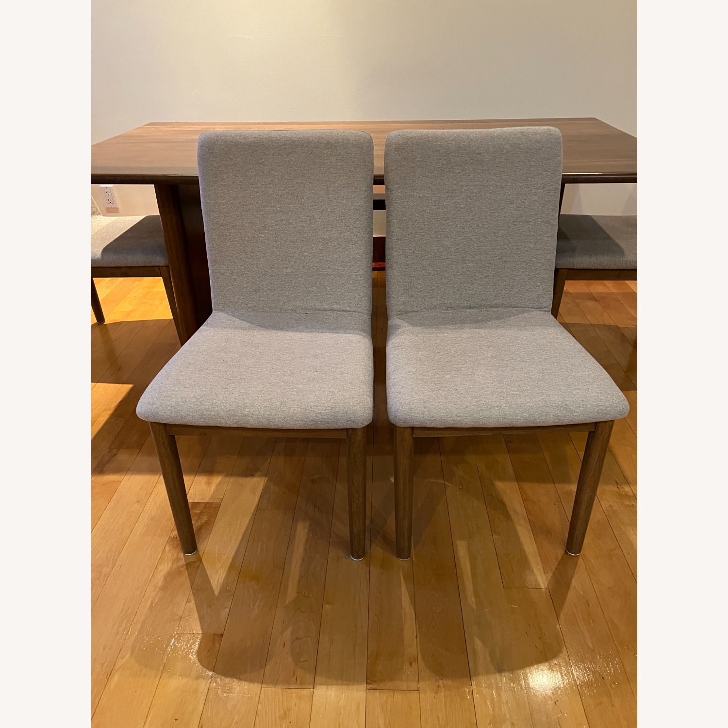 Ashley Furniture Dark Brown Wood Dining Set - image-6