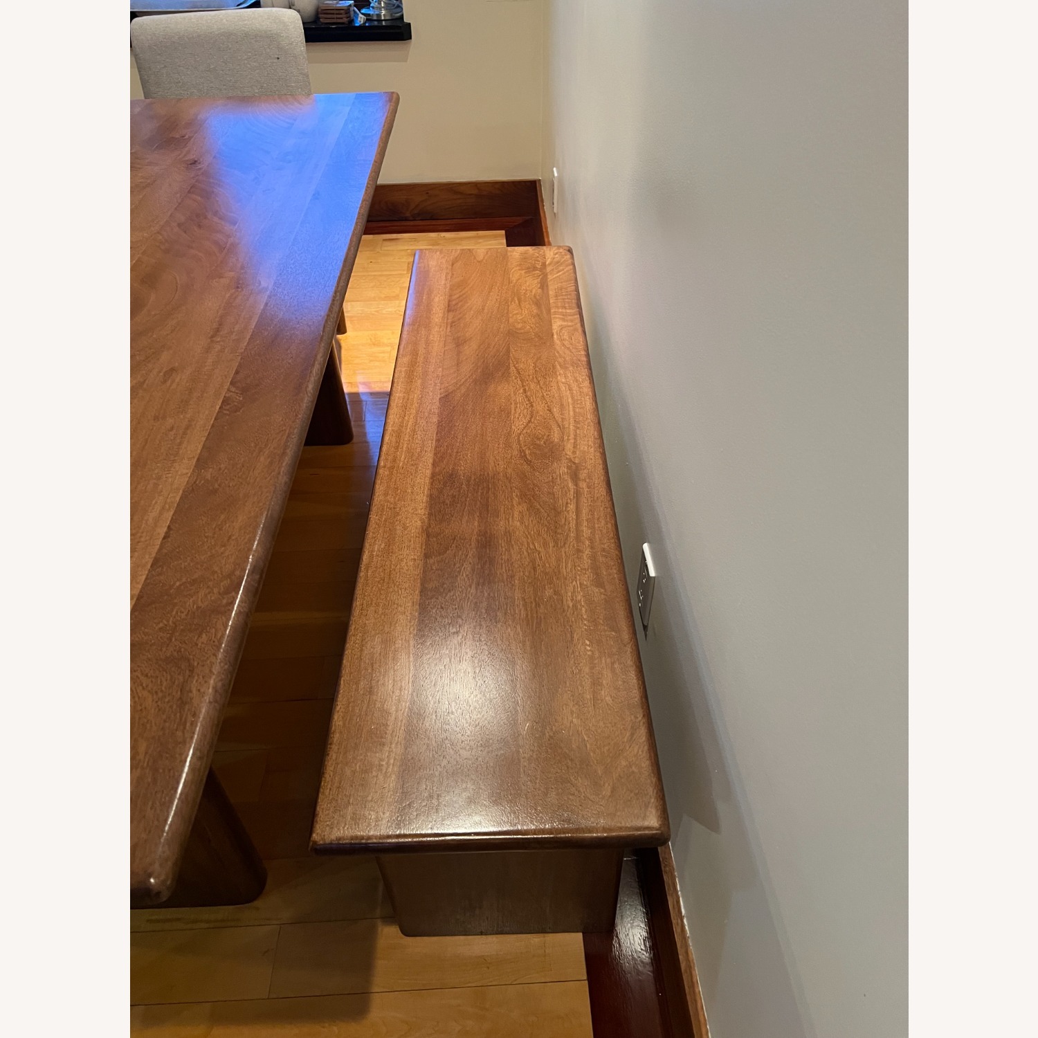 Ashley Furniture Dark Brown Wood Dining Set - image-13