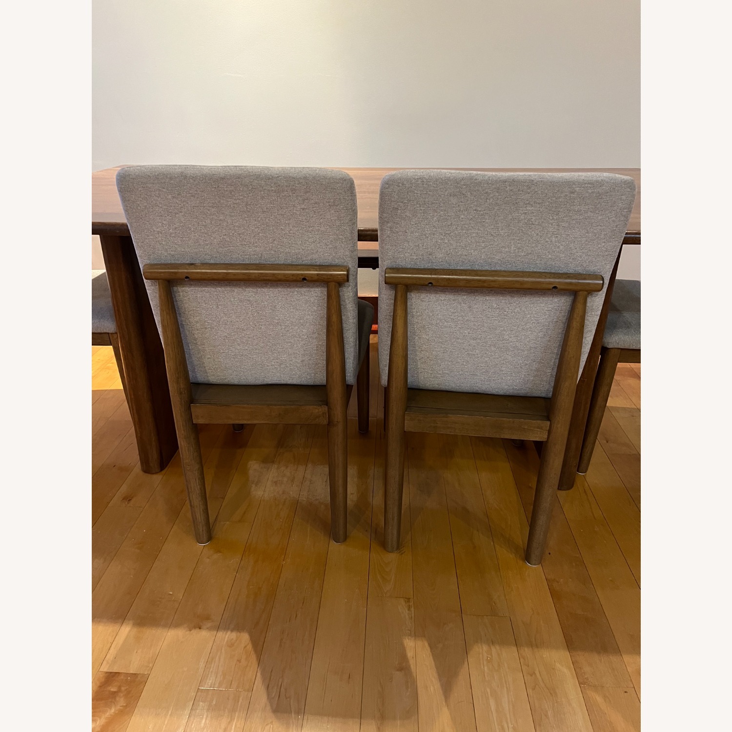 Ashley Furniture Dark Brown Wood Dining Set - image-7