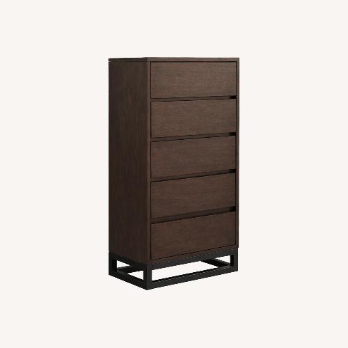 Used Mercury Row Dark Brown Wood Dresser for sale on AptDeco