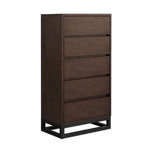 Used Mercury Row Dark Brown Wood Dresser for sale on AptDeco
