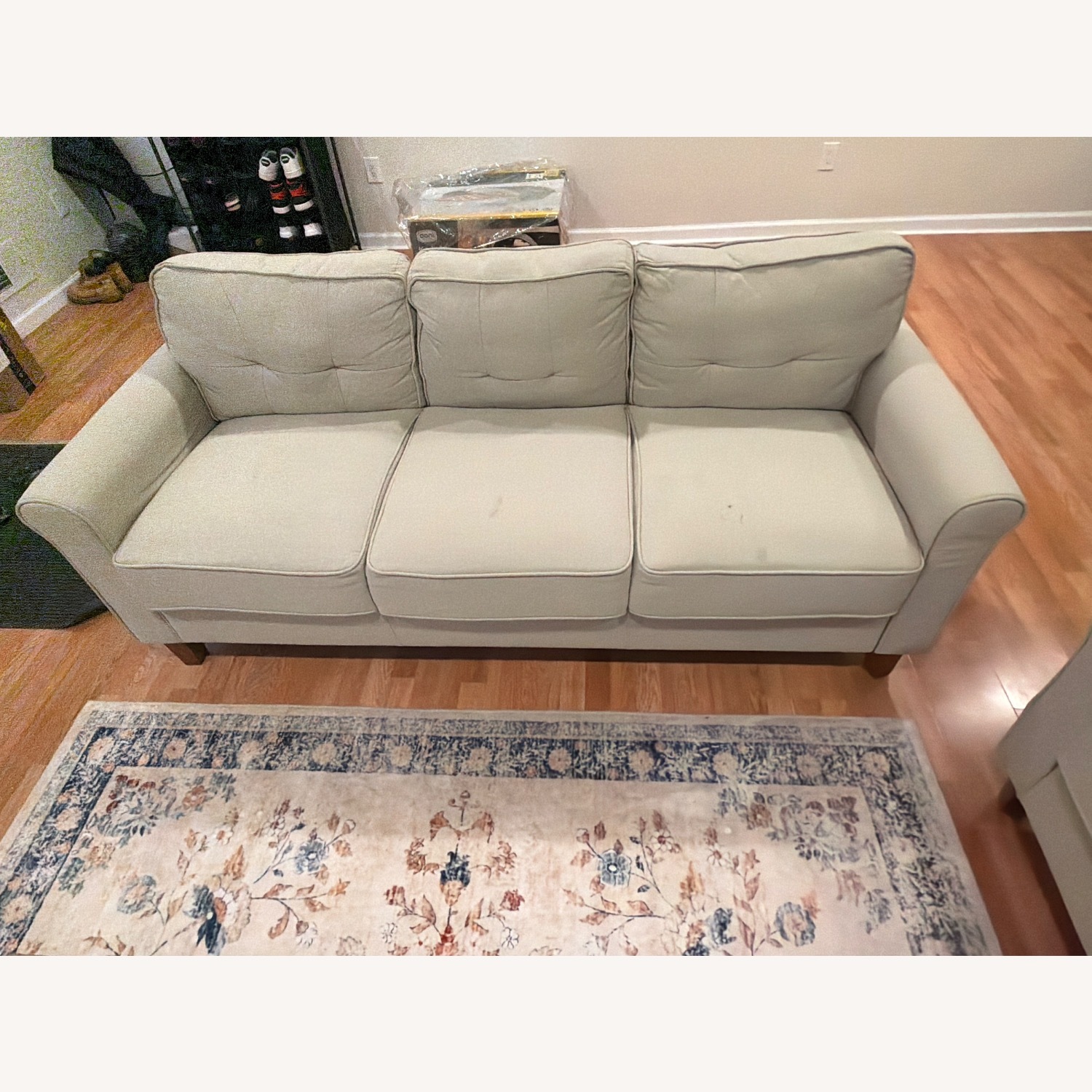 Kouchouk 78.74" Linen Flared Arm Sofa - image-2