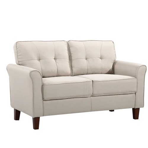 Used Cadmus 54.53" Linen Flared Arm Loveseat for sale on AptDeco