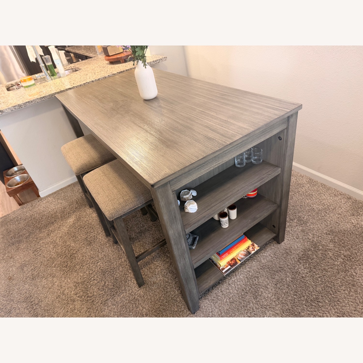 Ashley Furniture Dark Gray Wood Dining Sets - image-1