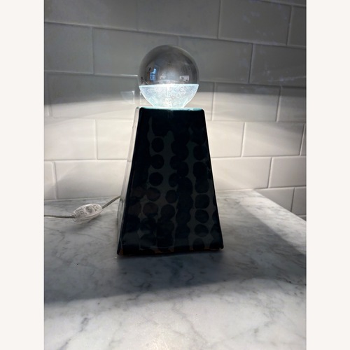 Used Blue Ceramic Table Lamp for sale on AptDeco