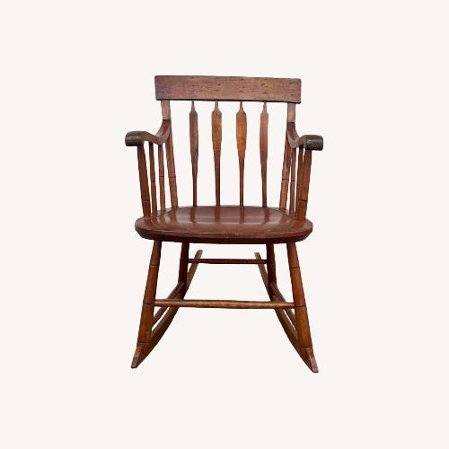 Used Antique Petite Rocking Chair with Nice Patina  for sale on AptDeco