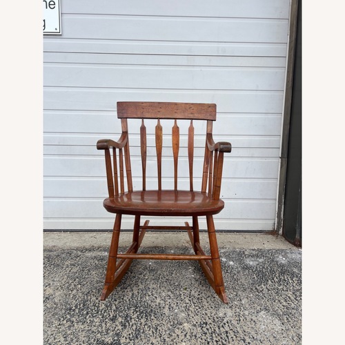 Used Antique Petite Rocking Chair with Nice Patina  for sale on AptDeco