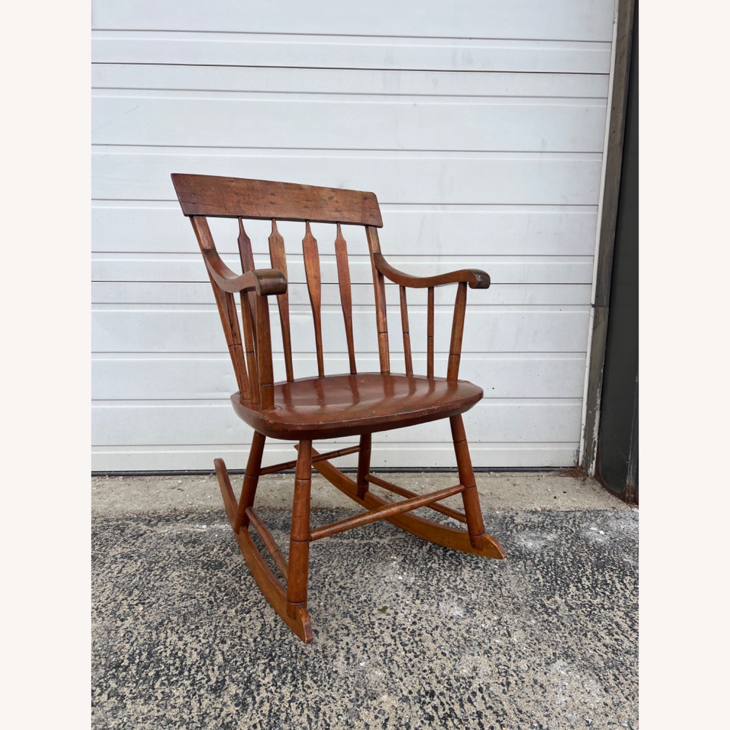 Antique Petite Rocking Chair with Nice Patina  - image-2