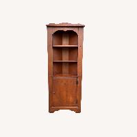 Antique Farmhouse Maple Corner Cabinet