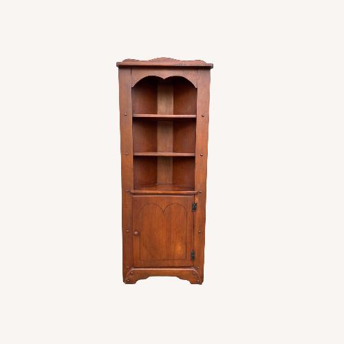 Used Antique Farmhouse Maple Corner Cabinet  for sale on AptDeco