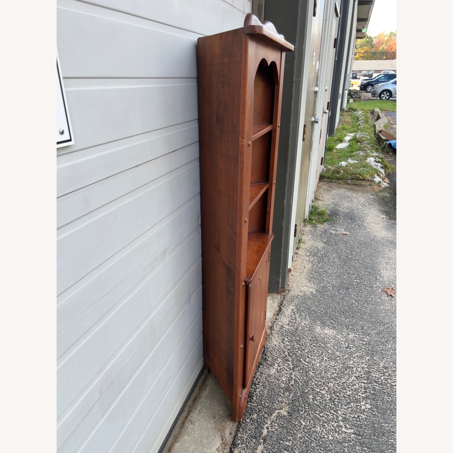 Antique Farmhouse Maple Corner Cabinet  - image-4