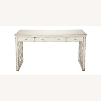 Ethan Allen Dynasty White Wood Desk