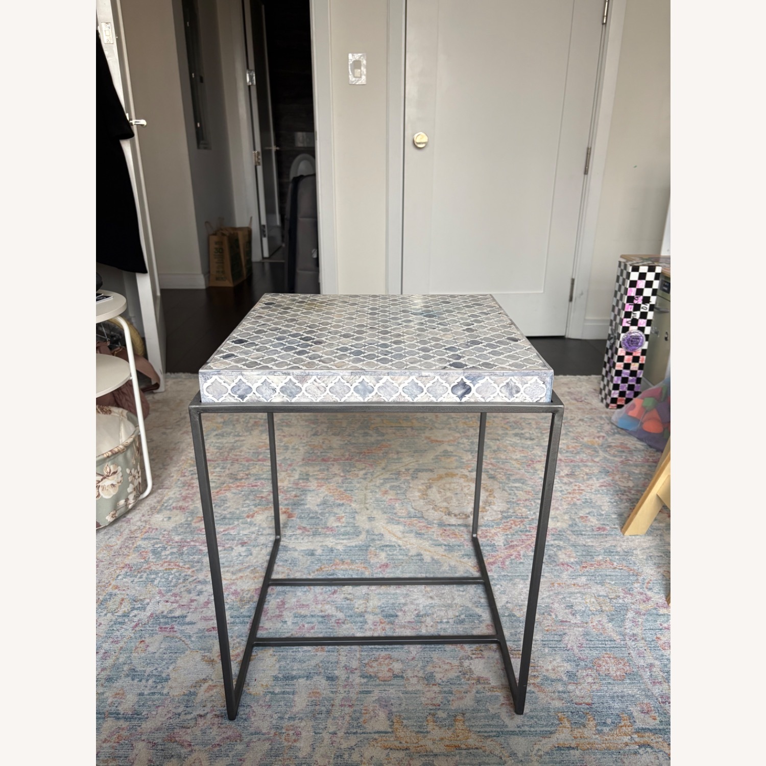 World Market Inlay Side Table - image-2