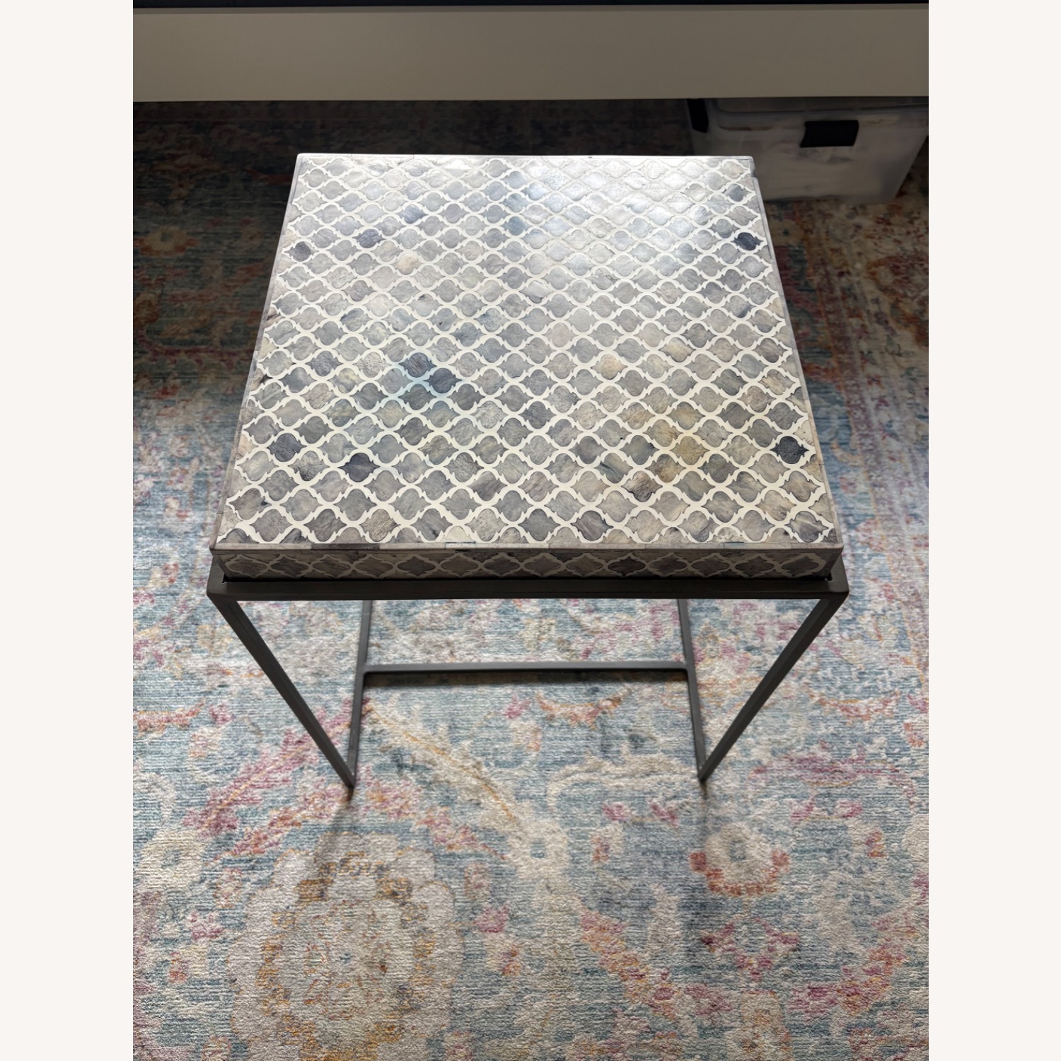 World Market Inlay Side Table - image-1