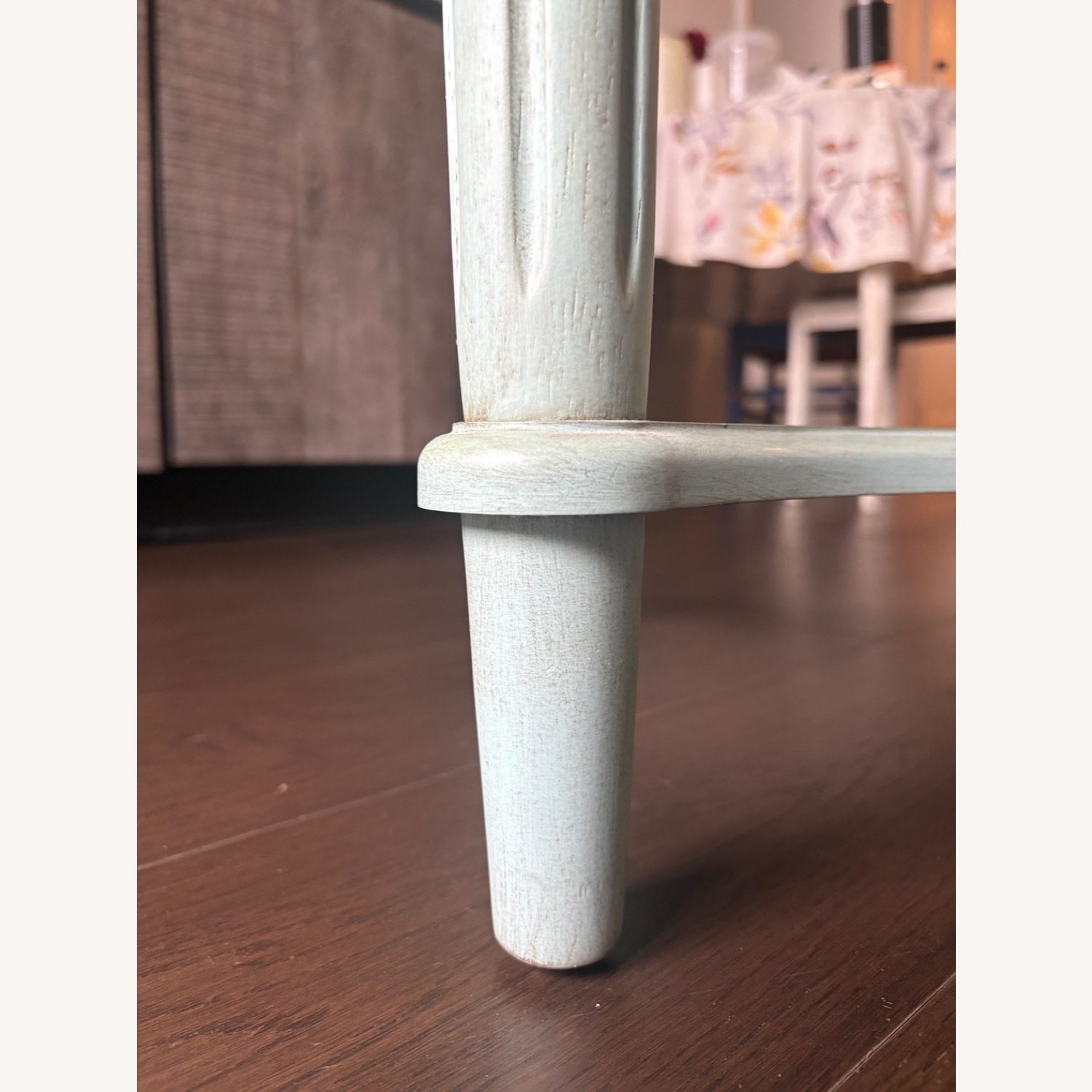 Vintage/Antique Finds Blue Wood Side Table - image-5