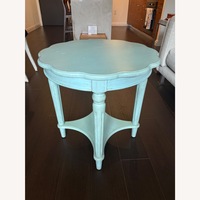 Vintage/Antique Finds Blue Wood Side Table