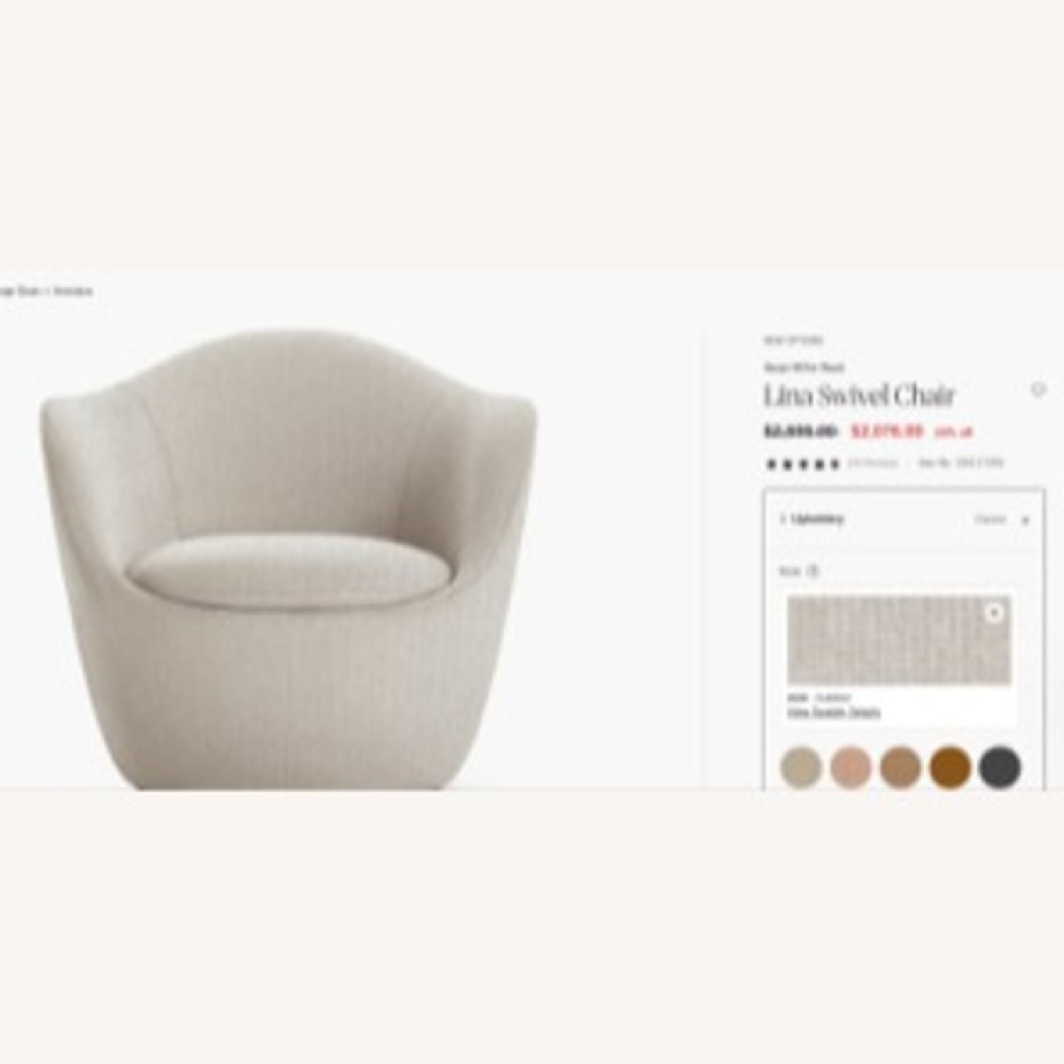 Design Within Reach Lína Swivel Chair - image-4