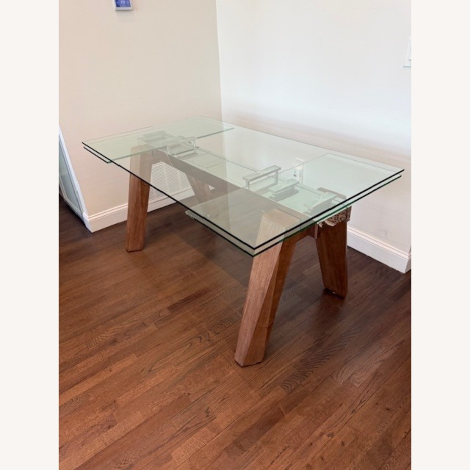 Modern Extendable Glass Dining Table - image-4