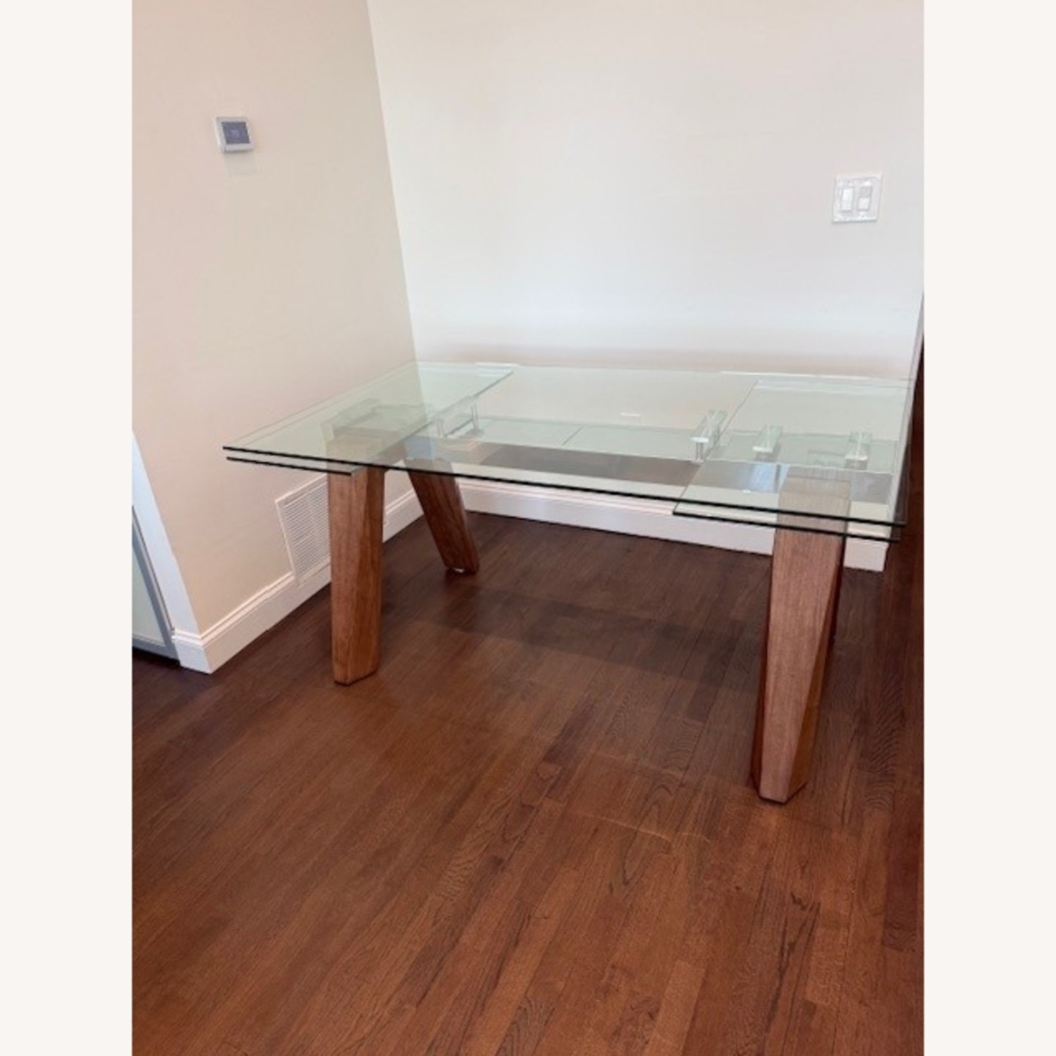 Modern Extendable Glass Dining Table - image-2