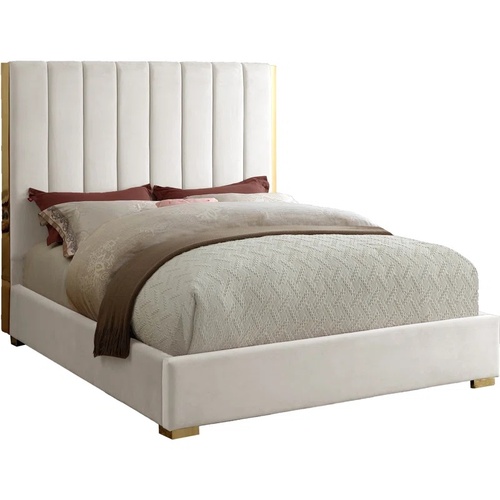 Used Wayfair Upholstered Bed - Cream for sale on AptDeco