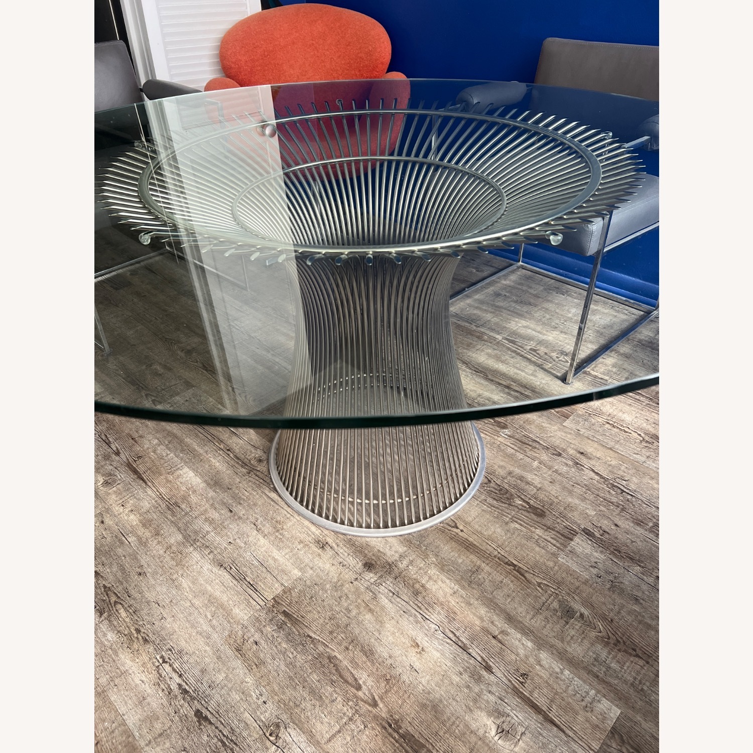 Warren Platner Silver Glass Dining Table - image-4