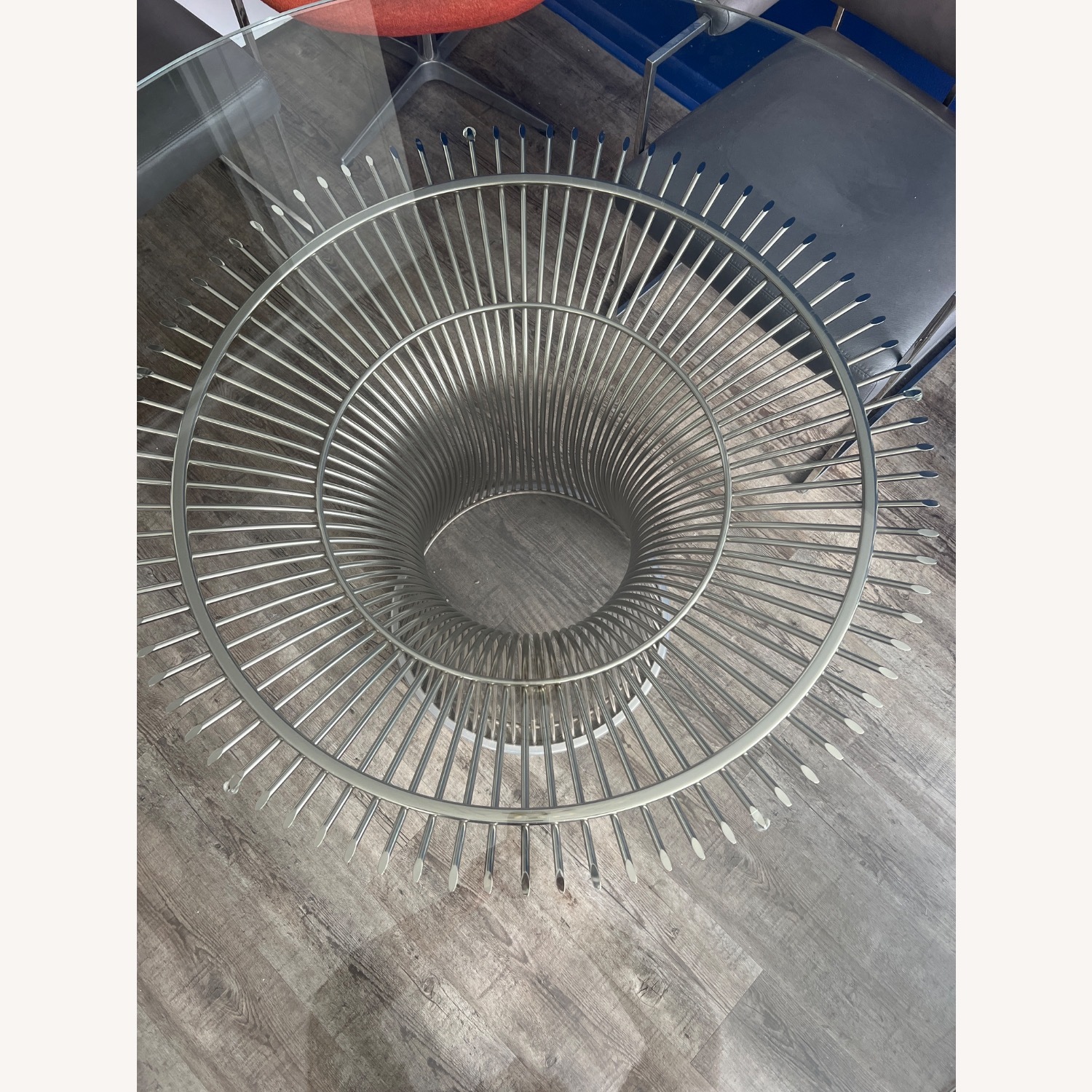 Warren Platner Silver Glass Dining Table - image-3