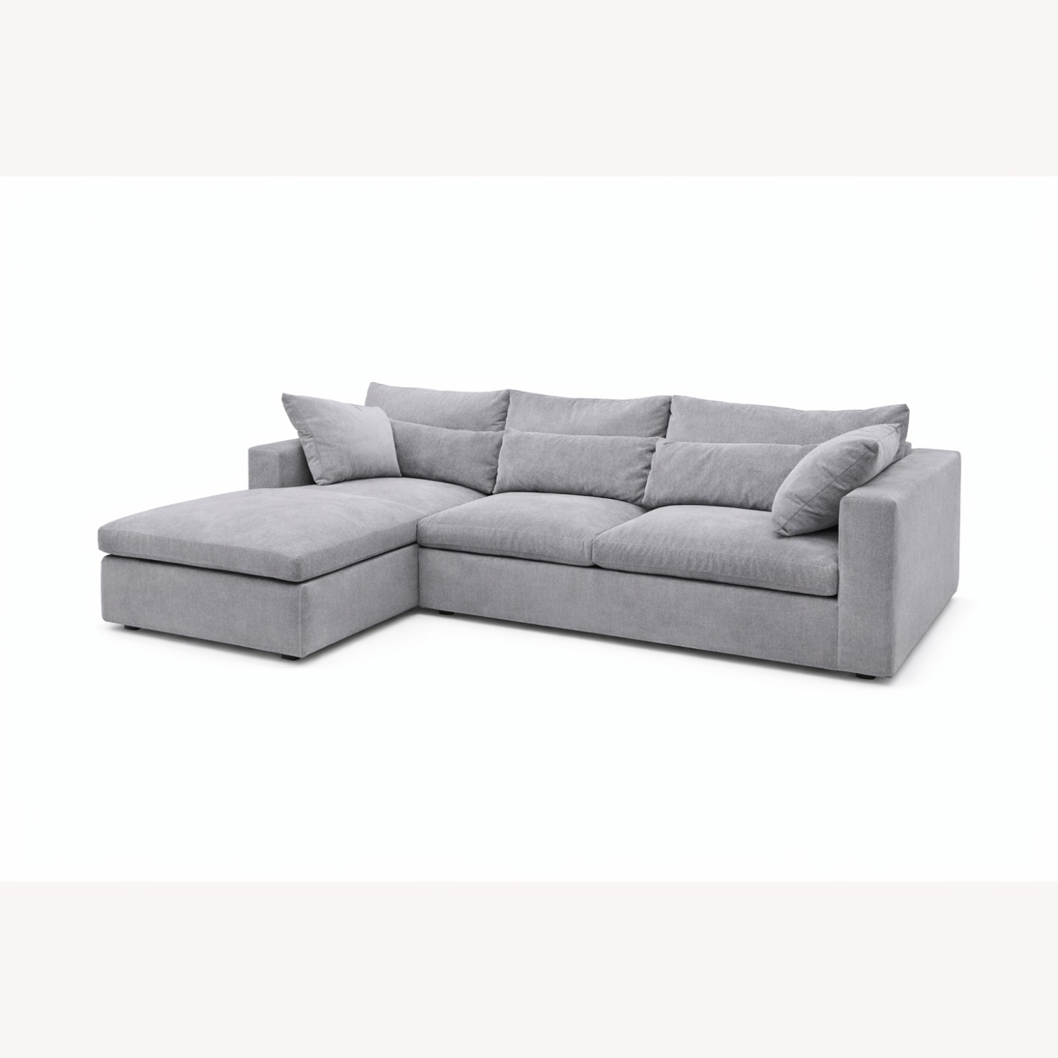 West Elm Dark Gray Harmony Sectional - image-5