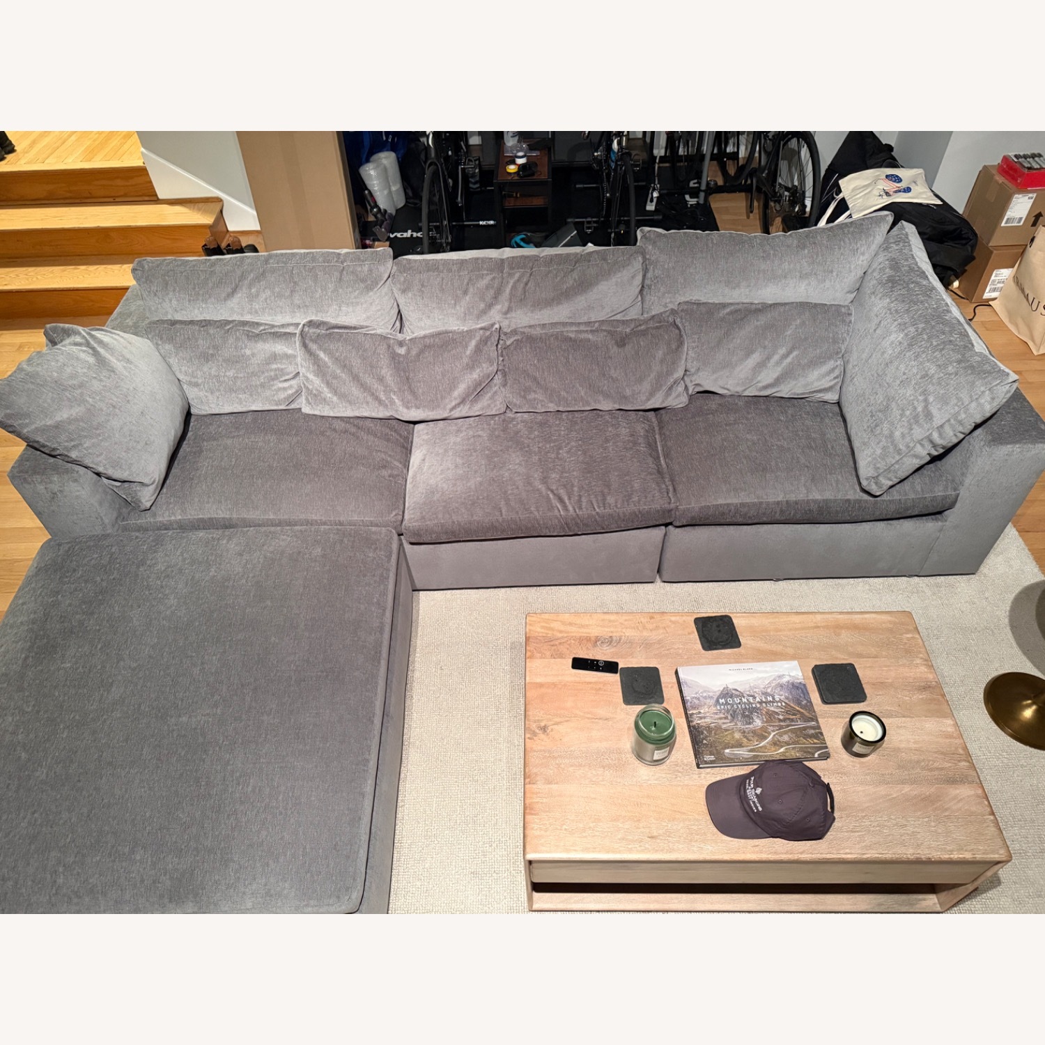 West Elm Dark Gray Harmony Sectional - image-2