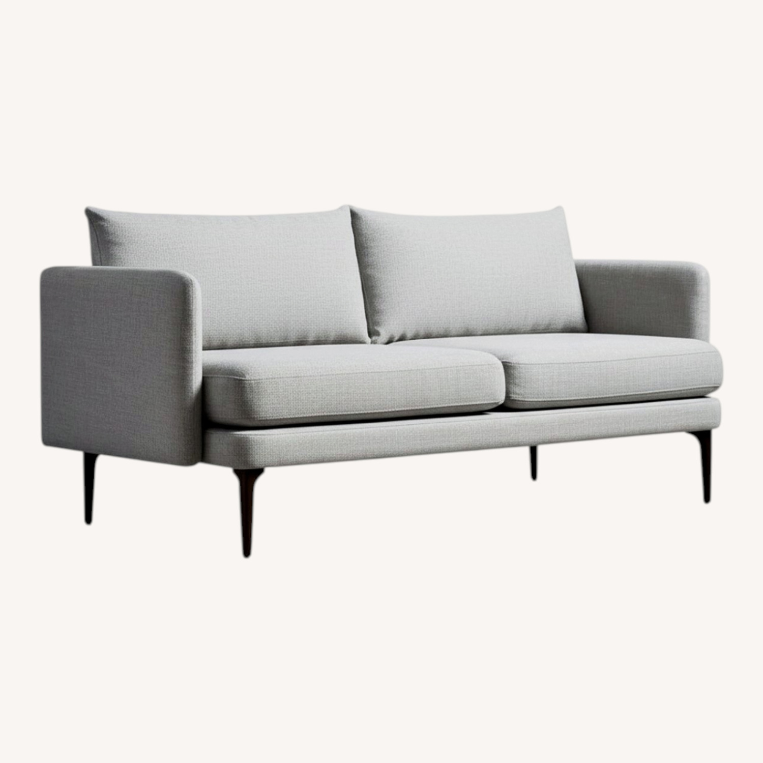 West Elm Auburn Auburn Sofa 70", Twill, Platinum, Dark Mineral - image-0