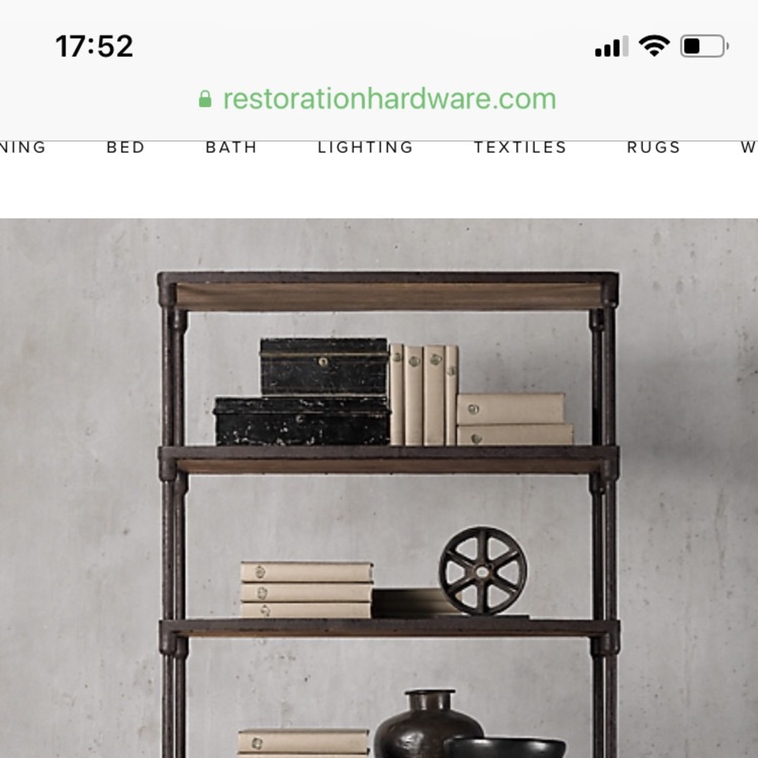 Restoration Hardware Reclaimed Wood Bookshelf - image-2
