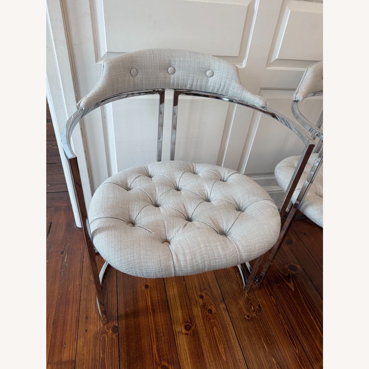 Set of 8 Vintage Dining Chairs - image-1