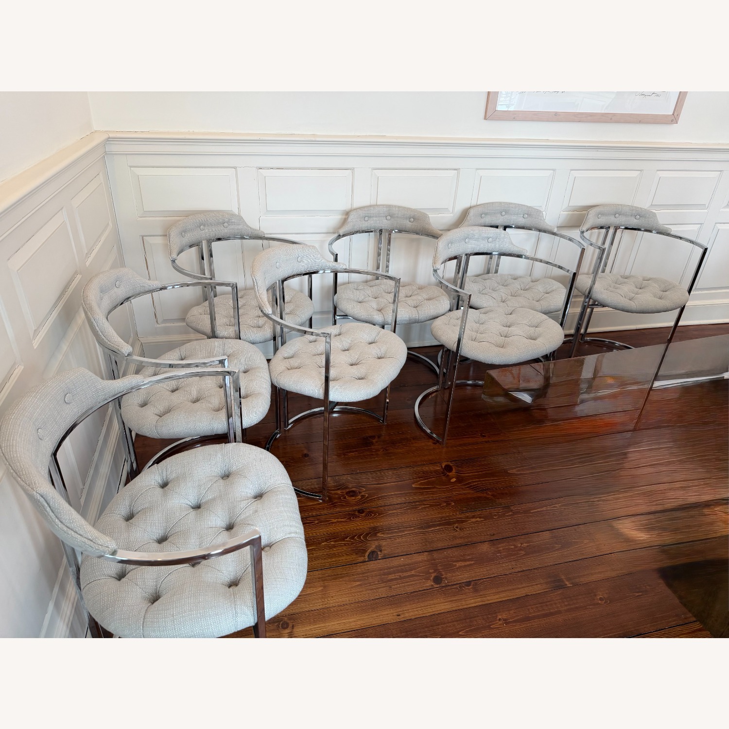 Set of 8 Vintage Dining Chairs - image-3