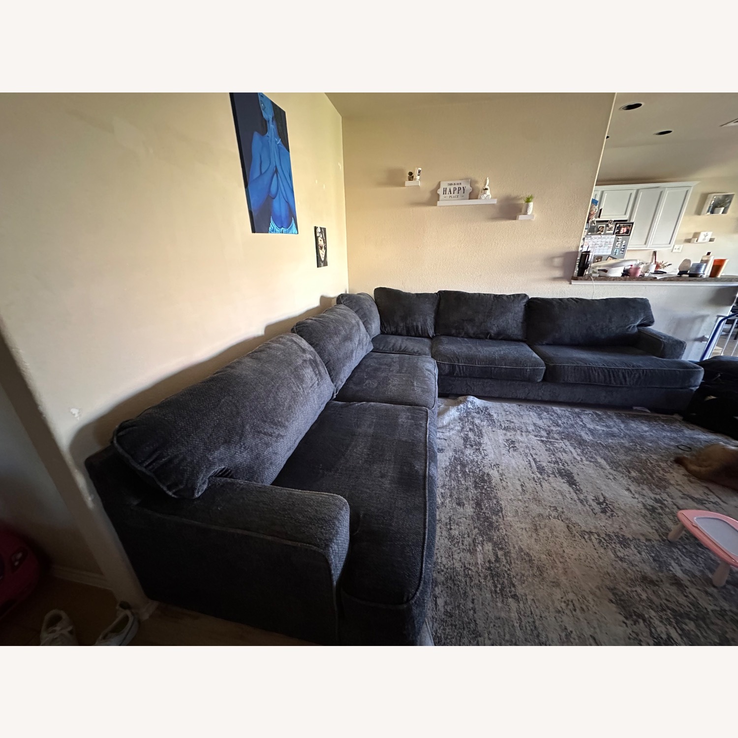 Ashley Furniture Lavernett 3-Piece Sectional in Charcoal - image-2