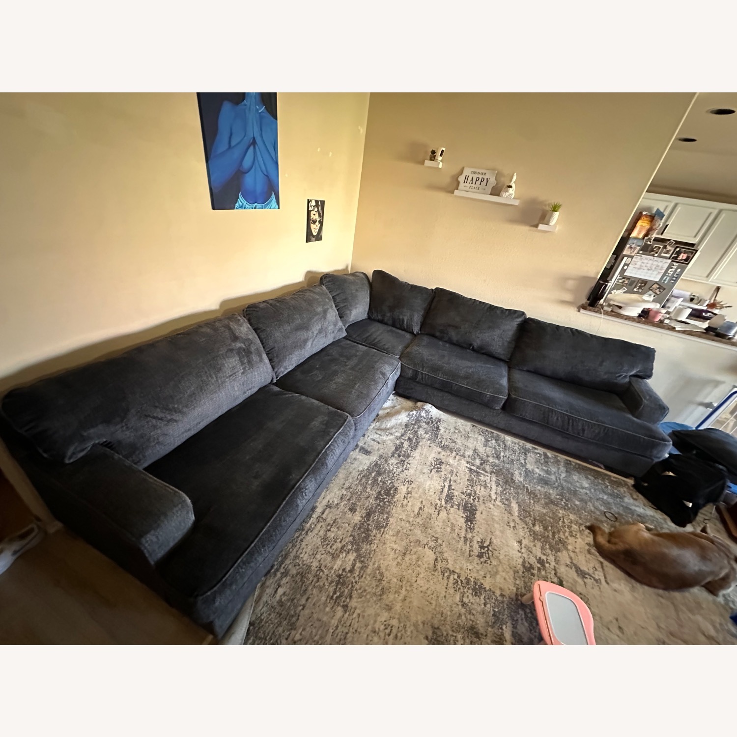 Ashley Furniture Lavernett 3-Piece Sectional in Charcoal - image-3