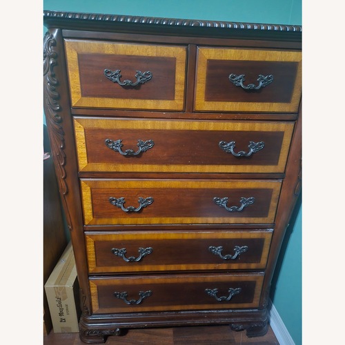 Used Stanley Furniture Dark Brown Wood Armoire for sale on AptDeco